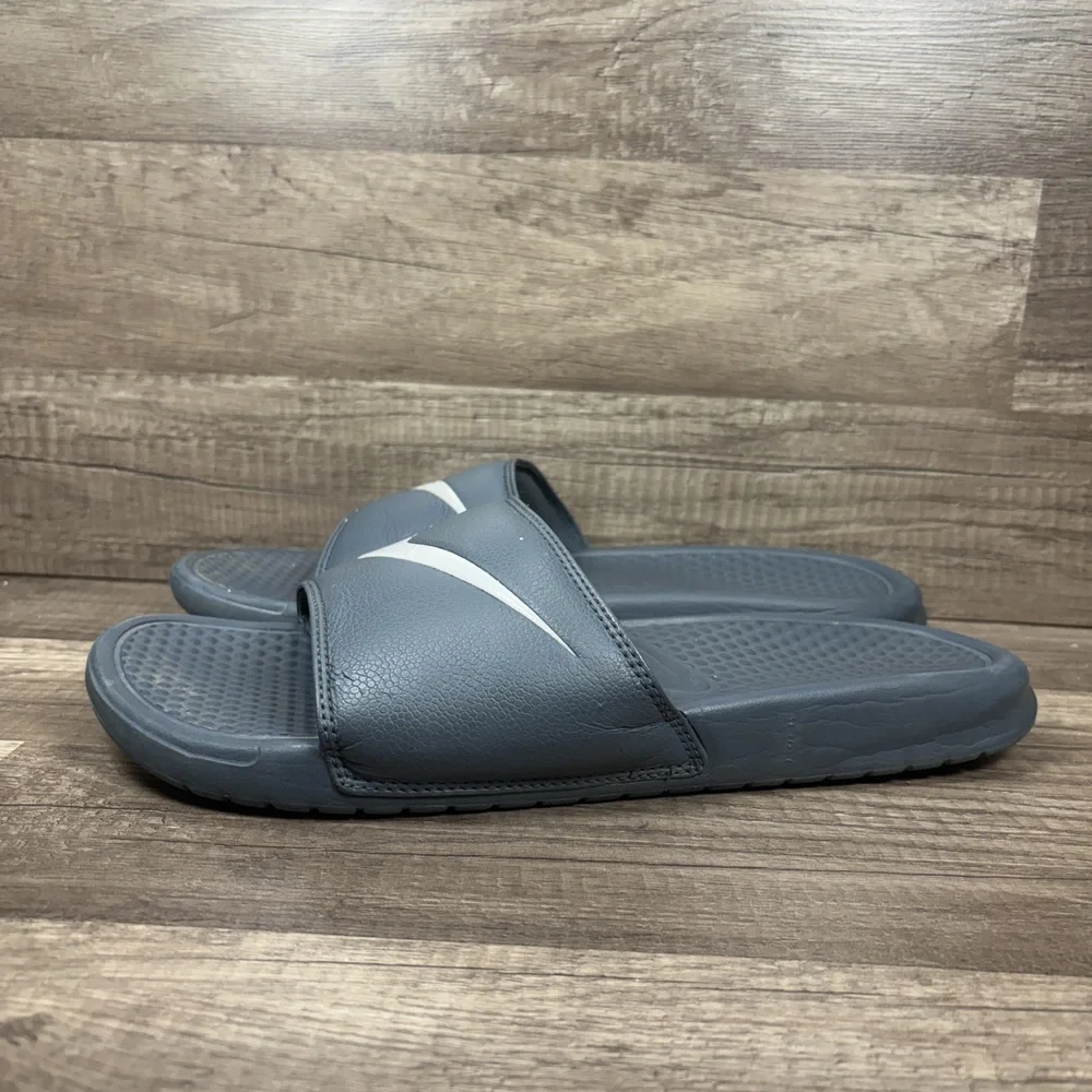 Nike Benassi Slides Blue Mens US Size 12 EUR 46 312618-403 Sandals